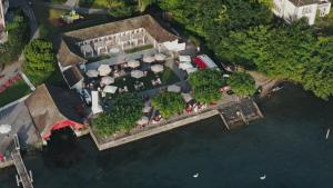Vedere de sus a HERMITAGE Lake Lucerne - Beach Club & Lifestyle Hotel