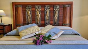Katil atau katil-katil dalam bilik di La Terrazza nel cuore di Capoliveri