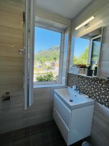 Koupelna v ubytování Guesthouse Avsenik