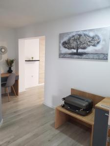 Televízia a/alebo spoločenská miestnosť v ubytovaní Rooms Vanteo