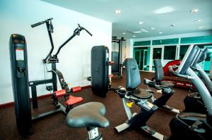 Fitness centrum a/nebo fitness zařízení v ubytování ChanNgarm Mountain View Resort จันทน์งาม เมาท์เท่นวิว รีสอร์ท