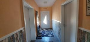 Postel nebo postele na pokoji v ubytování Haus Kliffblick