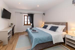 Posteľ alebo postele v izbe v ubytovaní Villa Evas Castle Crikvenica Riviera
