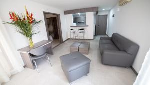 Kuchyň nebo kuchyňský kout v ubytování Hotel Torre Poblado