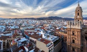 Výhľad na mesto Malaga alebo výhľad na mesto priamo z apartmánu