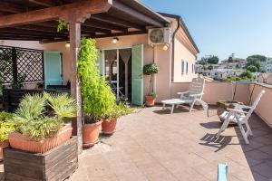 Balkón nebo terasa v ubytování M310 - Marcelli, trilocale con terrazzo comodo ai servizi