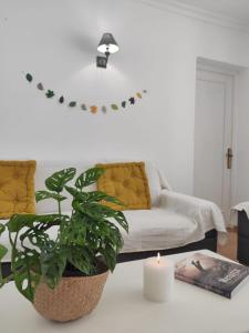 A bed or beds in a room at Villa Coral