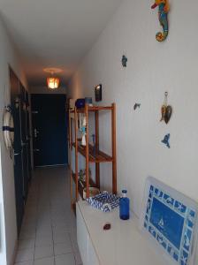 Posteľ alebo postele v izbe v ubytovaní 4RB86 Appartement type T2 cabine dans résidence bord de mer à Collioure