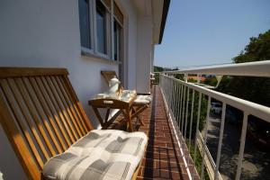 Balkón nebo terasa v ubytování Apartment Jenny with parking, Wi-Fi and sea view