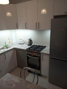 Kuchyňa alebo kuchynka v ubytovaní Apartament w Centrum Giżycka