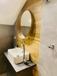 Vannituba majutusasutuses Apartmány v ráji (Českém)