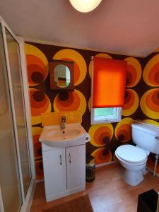 A bathroom at Camping Zeeburg Amsterdam