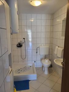 Koupelna v ubytování Apartments Mašić