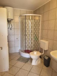 Koupelna v ubytování Apartments Mašić