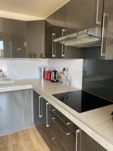 Kuchnia lub aneks kuchenny w obiekcie appartement Nice ,terrasse ,mer