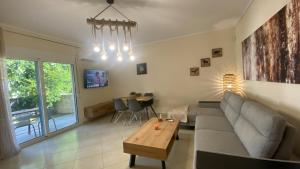 Telewizja i/lub zestaw kina domowego w obiekcie Elena apartment chalkidiki