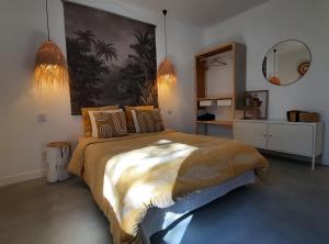 Gîte des Bartavelles客房内的一张或多张床位