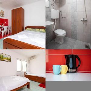 Koupelna v ubytování Studio apartmani Rafailovici + 26 fotografií