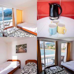 Postel nebo postele na pokoji v ubytování Studio apartmani Rafailovici
