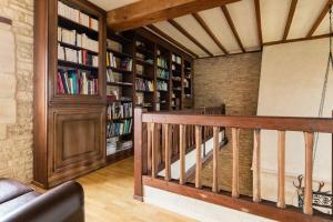 Knihovna v bed and breakfast