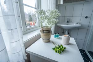 Koupelna v ubytování Dragsvik Fjordhotel
