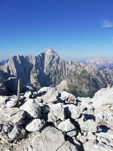 a view from the summit of the mountain at Studio Srce in Kranjska Gora