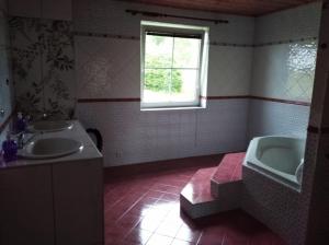 Koupelna v ubytování Brantlhof