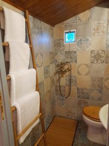 Kúpeľňa v ubytovaní CASA DI PATOURIA , stenies Andros