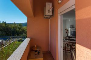 Balkón nebo terasa v ubytování Apartment Yasmin
