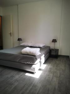 Ένα ή περισσότερα κρεβάτια σε δωμάτιο στο Charmante maison de vacances avec piscine
