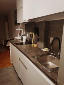 Kuchnia lub aneks kuchenny w obiekcie Apartament Plac Trzech Krzyży