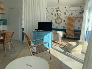 TV a/nebo společenská místnost v ubytování Botanica
