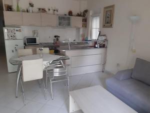 Kuchyň nebo kuchyňský kout v ubytování Lucic apartment Rafailovici