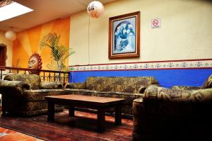 Χώρος καθιστικού στο Planet Hostel