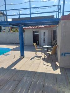 Bazén v ubytování Gästehaus Kathi Campingplatz Buschcamper nebo v jeho okolí