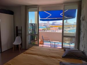 Posteľ alebo postele v izbe v ubytovaní RIOPASSIONS, GRAND T3, BELLE VUE MER