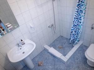 a bathroom with a sink and a toilet at Apartments Pasha in Blagaj
