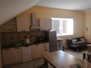 Kuchyň nebo kuchyňský kout v ubytování Hostel Poslon