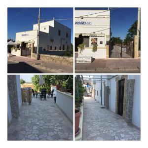 a collage of photos of a street with buildings at Affittacamere Fuori Porta in Grottaglie