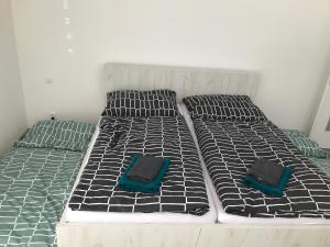 Postel nebo postele na pokoji v ubytování Apartmán Lipno