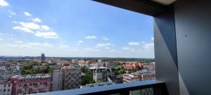 Widok na miasto Szczecin z tego apartamentu