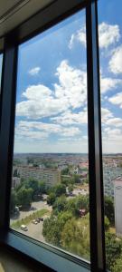 Widok na miasto Szczecin z tego apartamentu