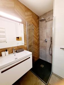 Kúpeľňa v ubytovaní Apartament Północne Mazury