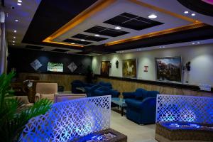 Posezení v ubytování شقق أهلين للشقق المخدومة