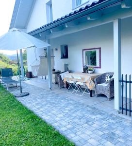 Vonkajšia záhrada v ubytovaní Ferienwohnung Nedwed