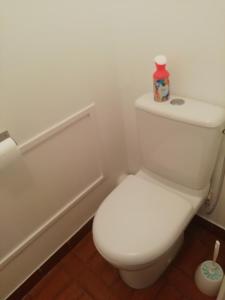 Baðherbergi á Cap D 'Agde Studio cabine 5 personnes, vue chenal