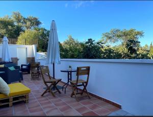 Balkon lub taras w obiekcie Alojamientos Tía María