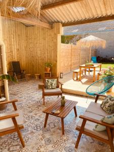 O zonă de relaxare la Gîte « Le Patio »