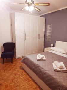 Postel nebo postele na pokoji v ubytování Apartment Karla