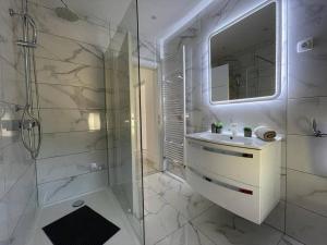 Koupelna v ubytování Apartman Pavenka + 25 fotografií